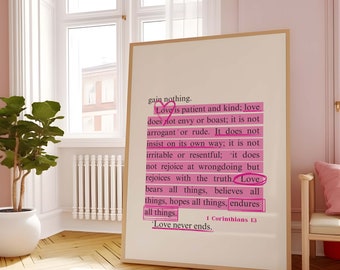 Modern Christian Art Christian Wall Art Scripture Wall Art Pink Wall Art Bible Verse Wall Art Spiritual Wall Art Religious Digital Download