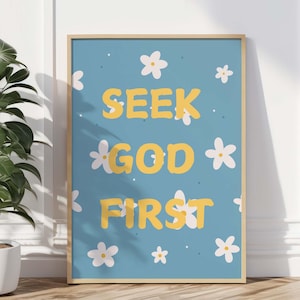 Christian artwork, blue wall art, modern Christian art, scripture wall art, bible verse wall art, Christian wall art, downloadable prints