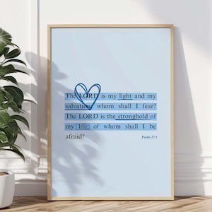 Christian wall art, scripture wall art, blue wall art, bible verse wall art, christian prints, modern christian art, digital print