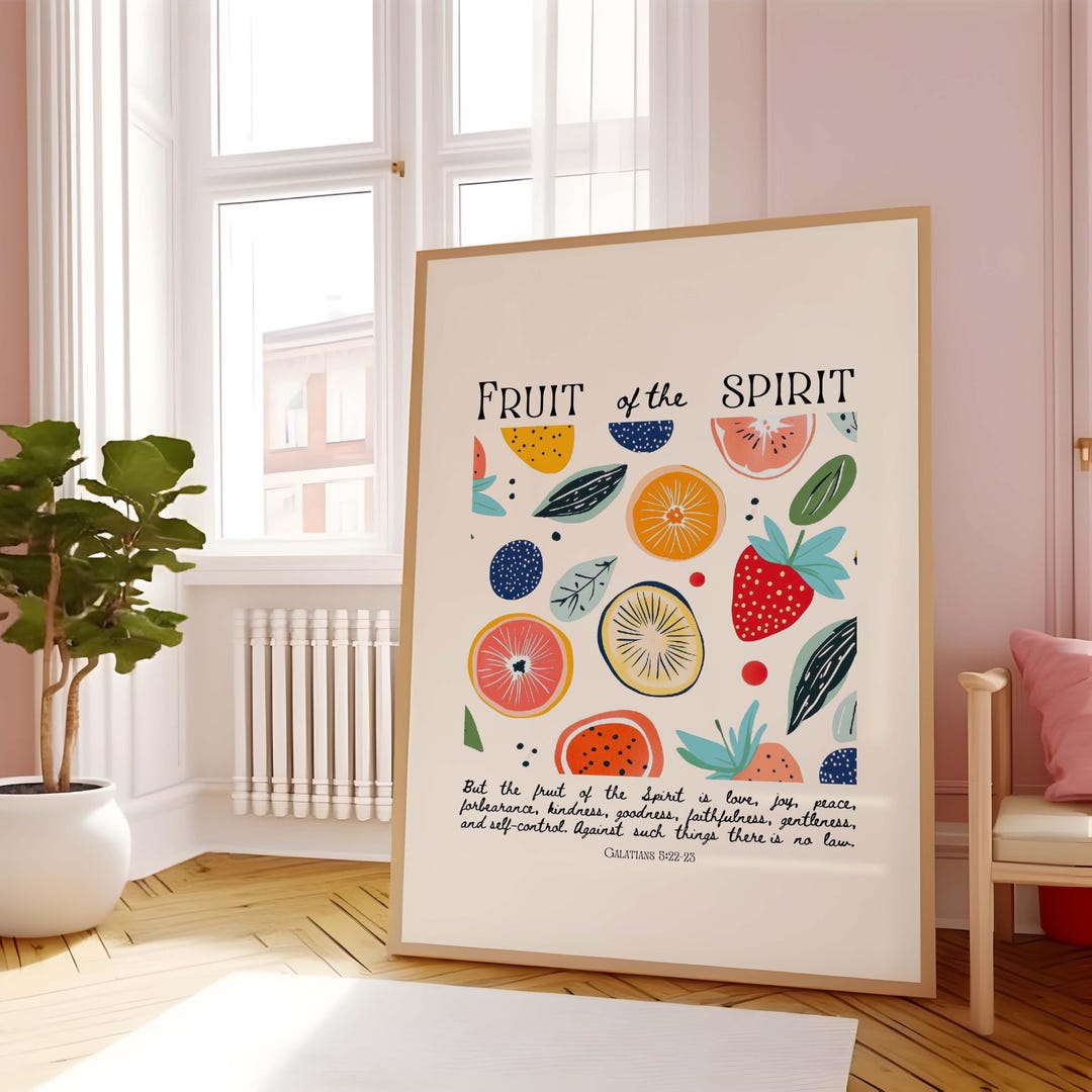 Fruit of the Spirit Print: Christian Wall Art (downloadable Prints) - Etsy