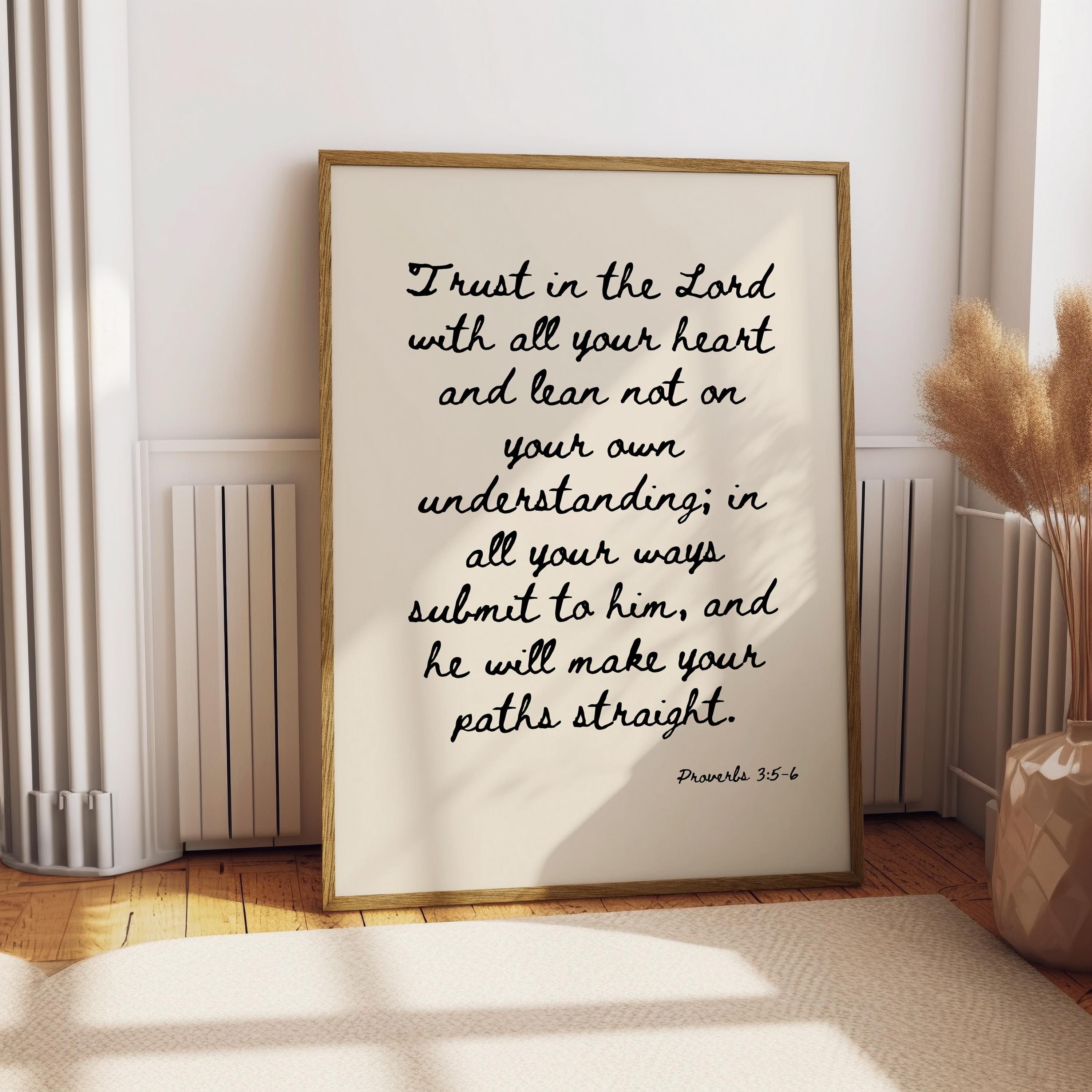 Scripture Wall Art: Proverbs Bible Verse Print (digital Download) - Etsy
