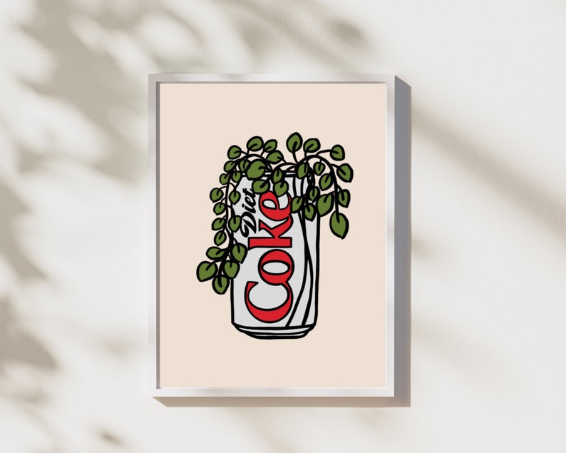 Diet Coke Pothos Plant | Digital Download | Instant D…