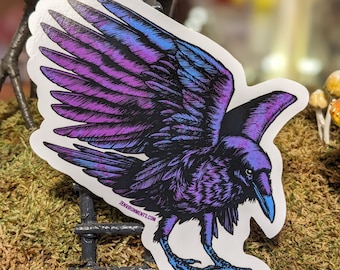 Twilight Raven Sticker