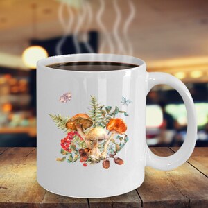 Mushroom Mug Mushroom Lovers Gift Cottagecore Mug Mushroom Coffee Mug Woodsy Mushroom Mug