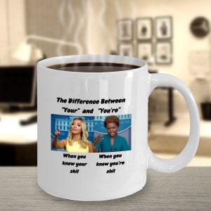 Regalo repubblicano per tazza repubblicana Regalo per tazza conservatrice Regalo politico Tazza democratica divertente Tazza Trump Kayleigh McEnany Karine Jean-Pierre
