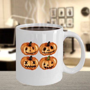 Kubek z dynią Kubek Jack O&#39; Lantern Dekoracja na Halloween Kubki na Halloween Kubek Happy Fall Prezenty jesienne na jesień Kubek z dynią Prezenty Jack O Lantern