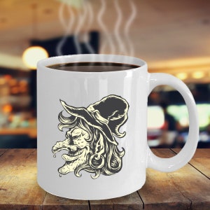 Witch Face Witch Mug Classic Horror Movies Witch Mask Witch Gifts for Witches Halloween Gifts for Halloween Mug Witchy Woman Wicked Witch