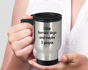 Horse Travel Mug Horse Insulated Mug Horse Coffee Travel Mug Horse Mug With Lid Horse Tumbler Mug Horse Lover Gift Equestrian Travel Mug