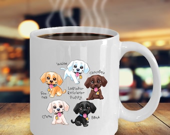 Chocolate Lab Mug Labrador Retriever Mug Labrador Christmas Gift Lab Puppy Mug Best Dog Dad Gift Best Dog Mom Gift Labrador Pups All Colors