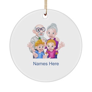 Grandkid Ornament Grandkids Ornament Grandparents Ornament Granddaughter Ornament Personalized Grandkids and Grandparents Ornament