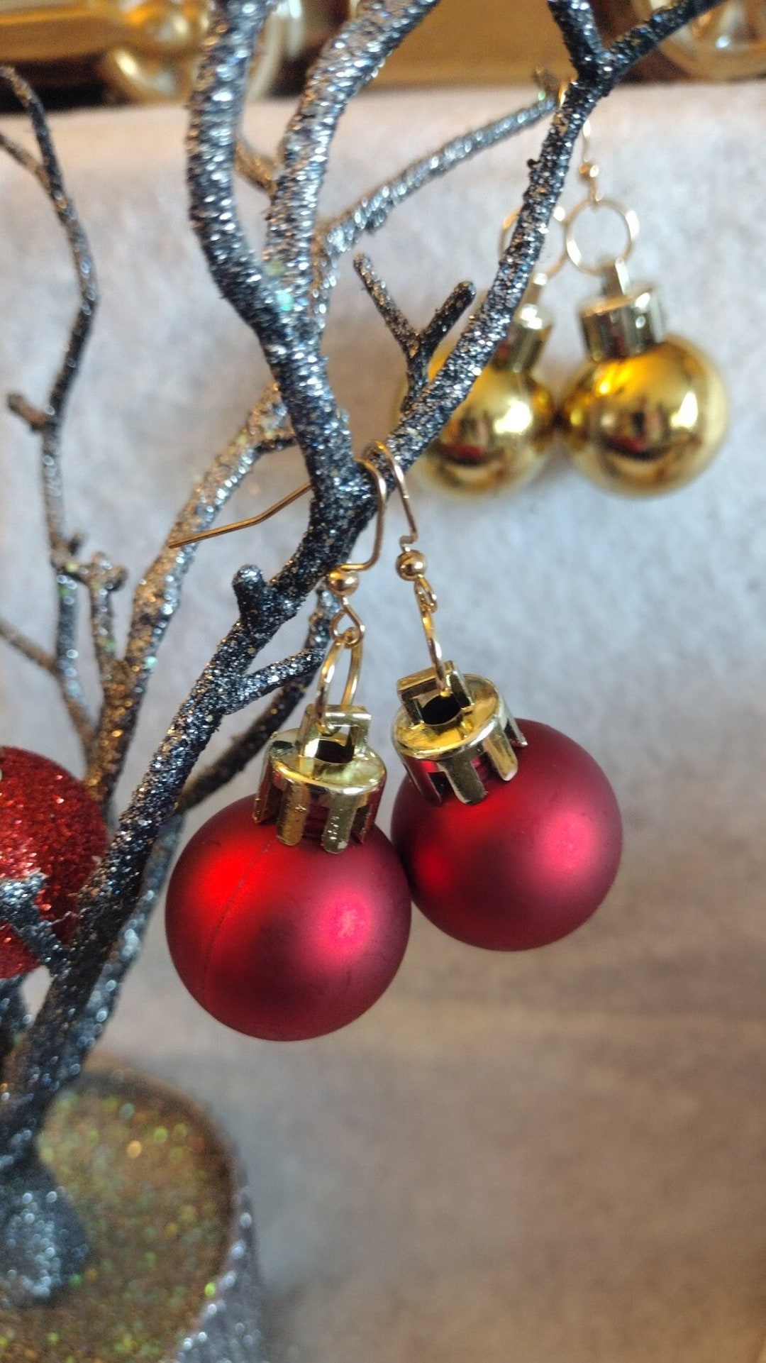 Weihnachtsverzierung Ohrringe Weihnachtskugeln Weihnachtskugel Ohrringe