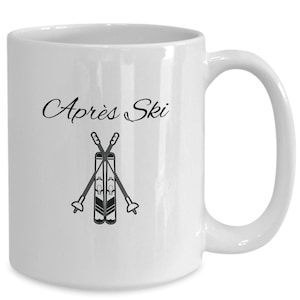 Apres Taza de esquí Regalos para esquiadores Regalos para vagabundos de esquí Regalos de esquiador Apres Ski Club Amante del esquí Taza de café Regalo para esquiador Deportes de invierno Taza de esquí Taza de esquí