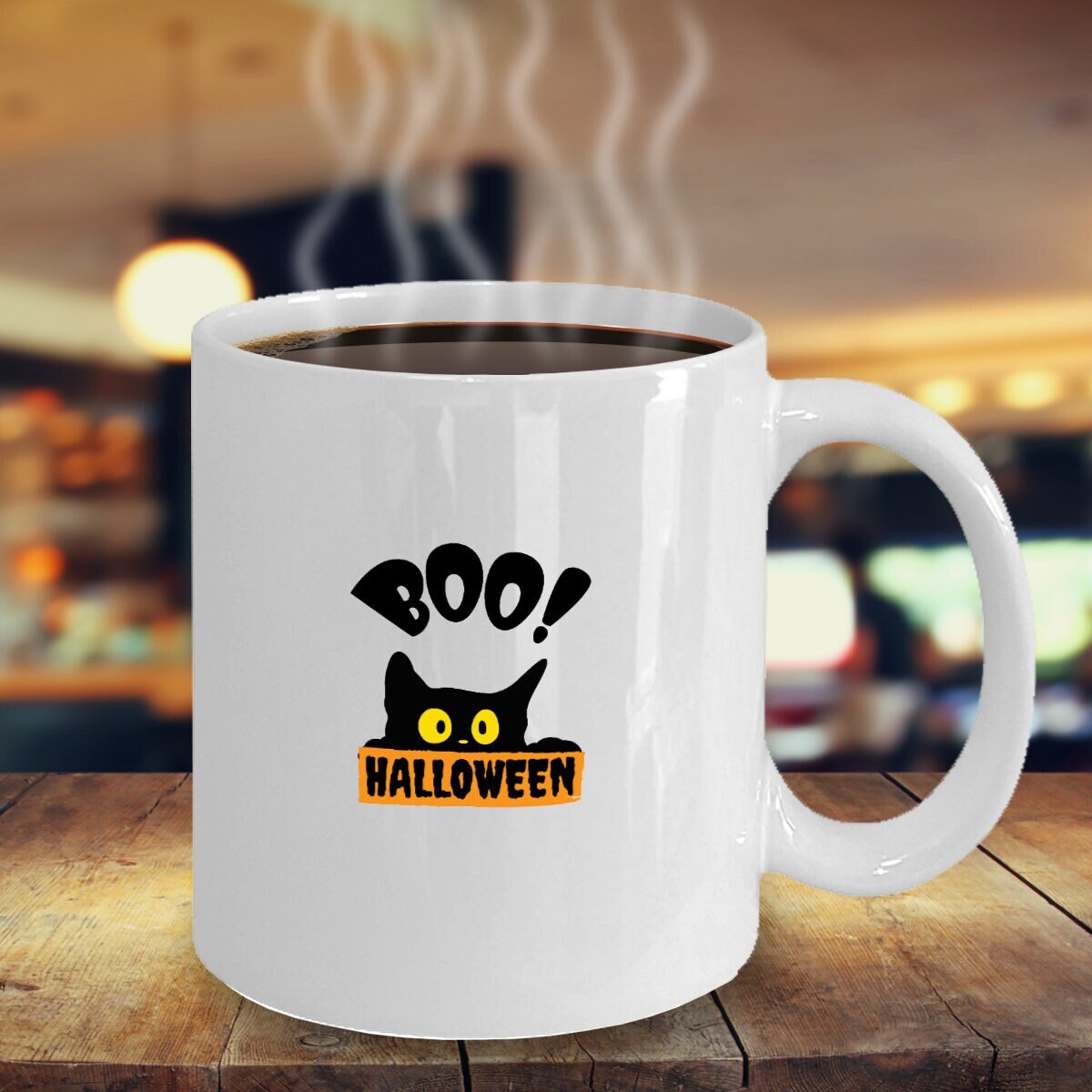 Cute Black Cat Gifts Halloween Mug Black Cat Mug Black Cat Mom Gifts for Black Cat Lovers Halloween Gifts for Halloween Cup
