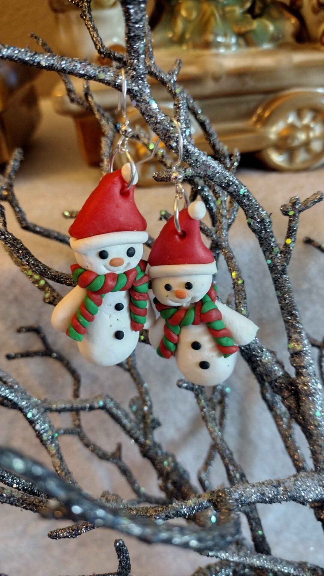NEWEI Acryl Ohrringe „Weihnachts-Schneemann“ – Dangle-Ohrringe, Nickelfrei – Perfekt Als Geschenk Für Frauen & Mädchen