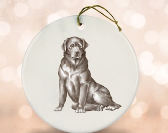 Laboratorio di cioccolato Regalo di Natale Labrador Retriever Ornamento Laboratorio di cioccolato Regalo Laboratorio Mamma Regalo Laboratorio Papà Regalo Il miglior laboratorio di laboratorio del mondo a matita