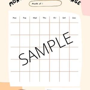 Monthly Money Challenge
