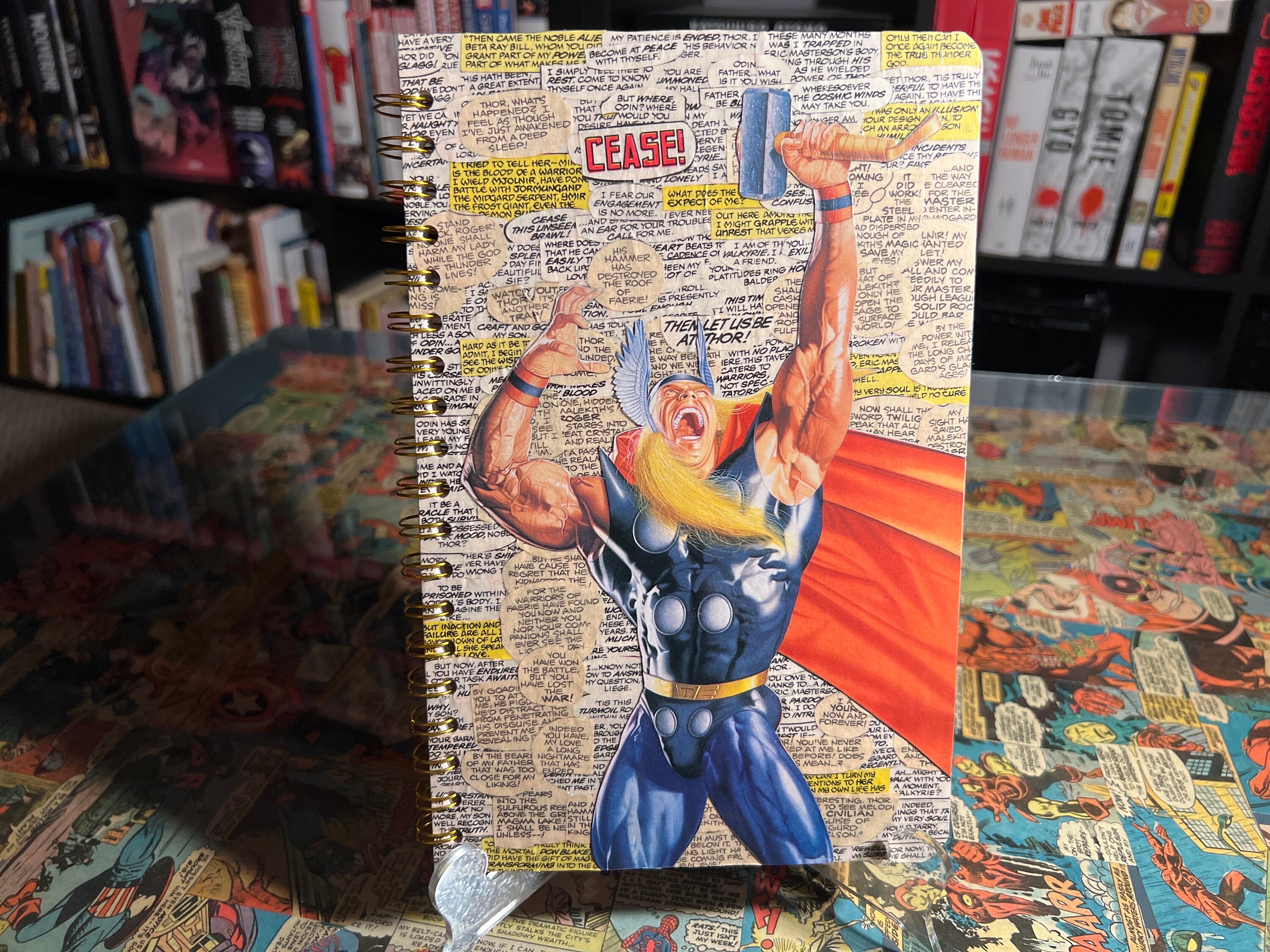 Comic Pop Art Hardcover Journal Matte Wow Crash A5 Notebook Funky