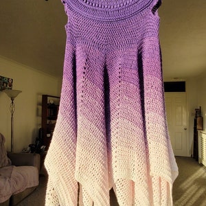 abigail fairy dress pattern 🧚 Abigail Fairy Dress Crochet Pattern – All Sizes! – LolyCraft main image 1