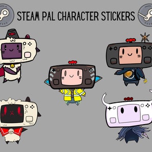 Valve Steam Pal Character Stickers - Steam Deck