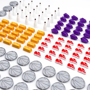 Wyrmspan / Wingstrike – 3D Deluxe Resources + Coins Upgrade Set (145 pcs)