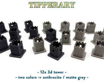 Tipperary – 3D Tower (12 pcs) Set - Boardgame Upgrade – 3D Print