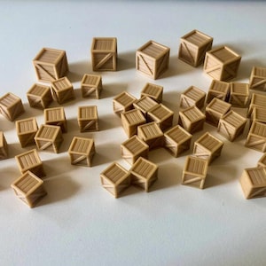 Carnegie - 45x Crates (Resources) 3D Print - PLA WOOD