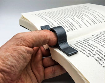 OHBH - One Hand Book Holder - Book Page Holder | thumb holder | Accountant | bookworm | Gift for book lovers - tool - 3d print