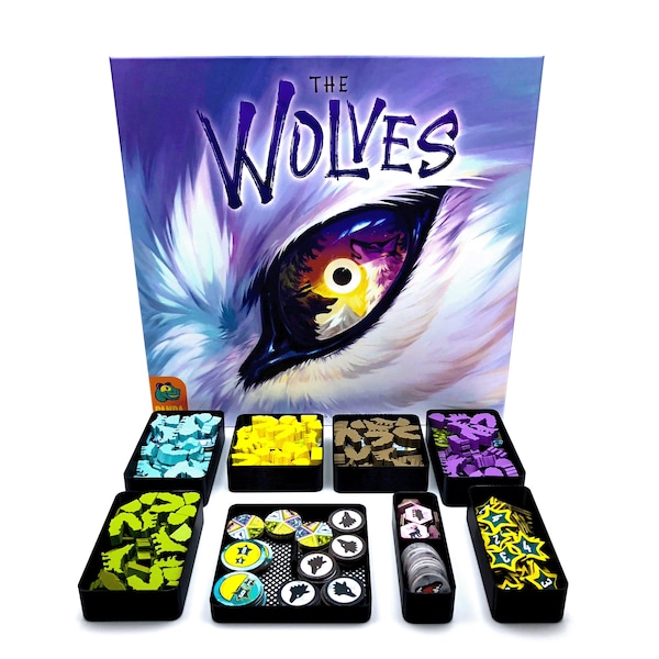 Die Wölfe / The Wolves  – Insert Set / Inlay Set – Organizer / Einsatz / Einlage – Brettspiele / Boardgames / Box – 3d Druck / Print
