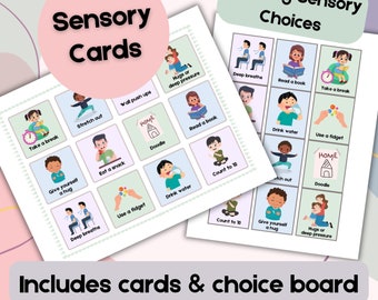 Sensory Cards/Choice Board