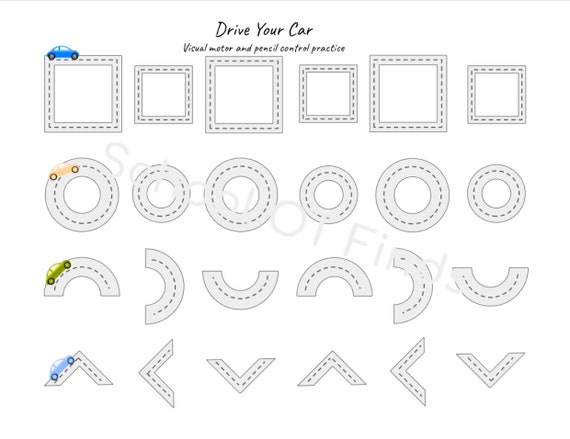 Visual Motor Tracing Visual Motor Tracing Worksheet Preschool Visual Motor Worksheets