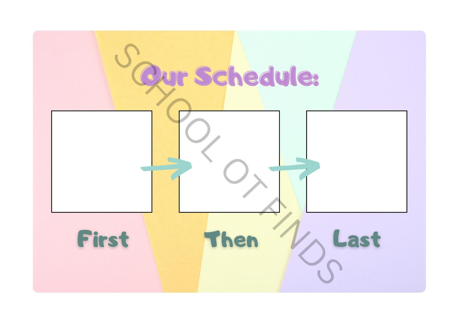 Visual Schedule for Sessions (OT Based) - Etsy