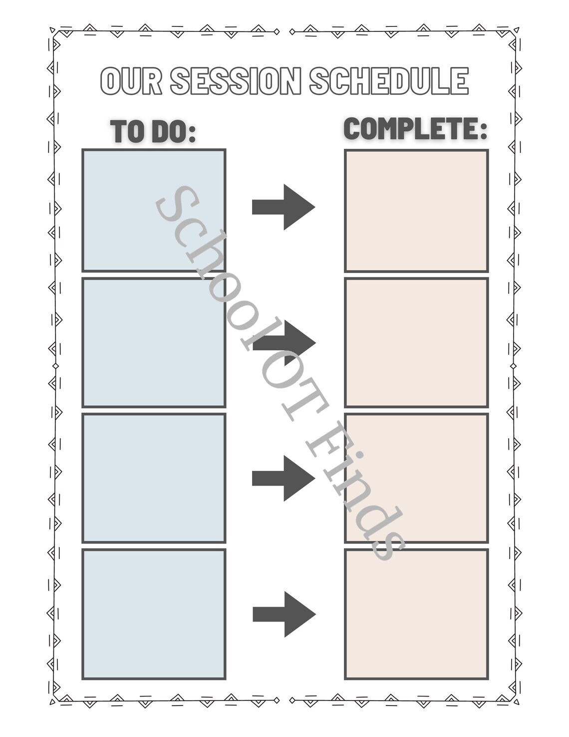First Then &amp; Visual Schedule - Etsy