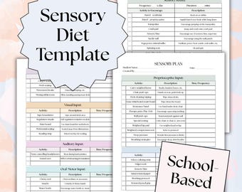 Sensory Diet/Plan - School Based