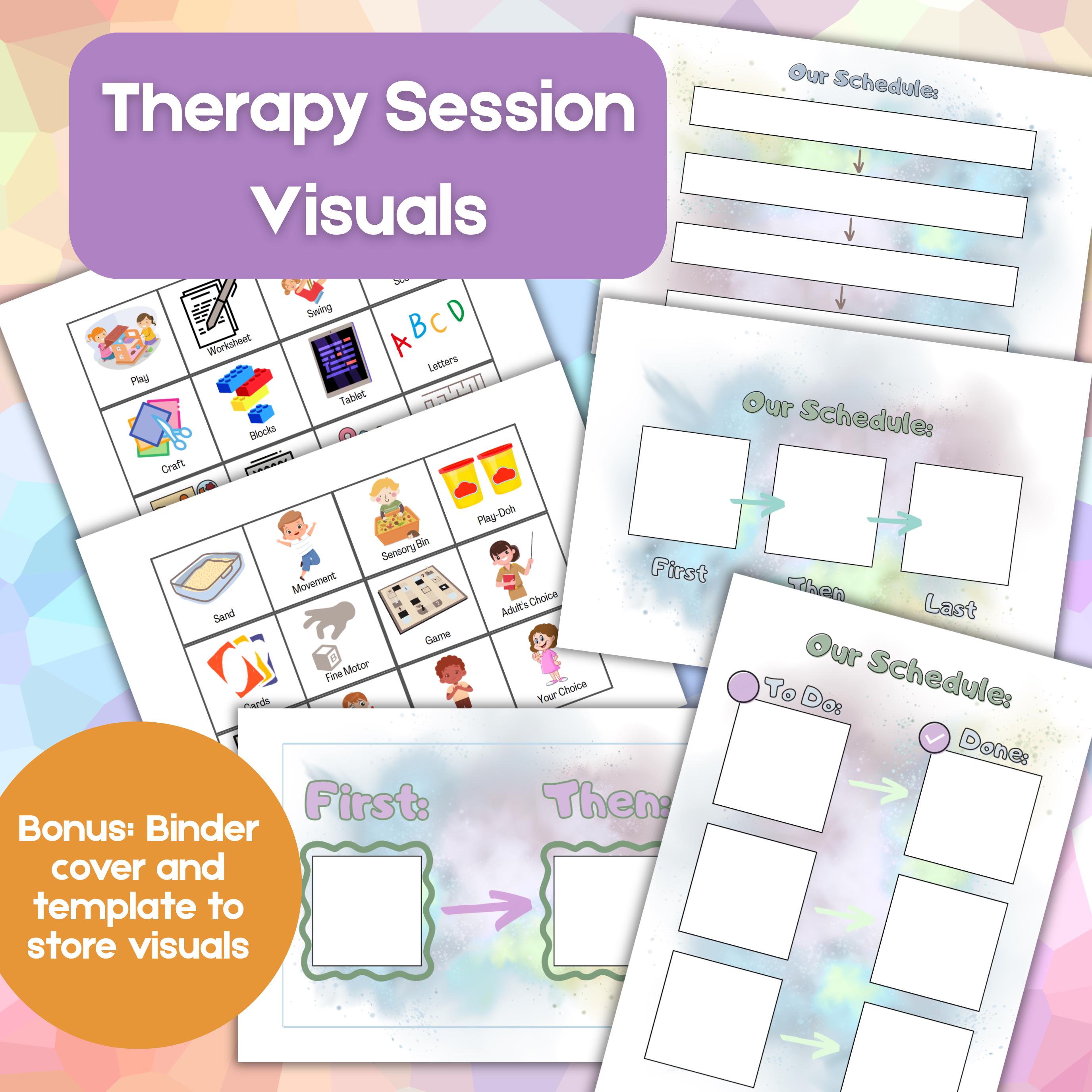 Ot Support Visual Routine Visual Session Schedule (ot/therapy-based) - Etsy
