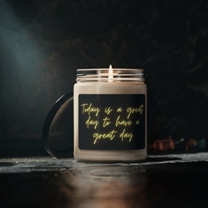 Inspire Candle Gift | Soy Wax Candle Gift | Vanilla Scented 9 oz | Hand Poured Candle | Gift For Her | Candle With Lid