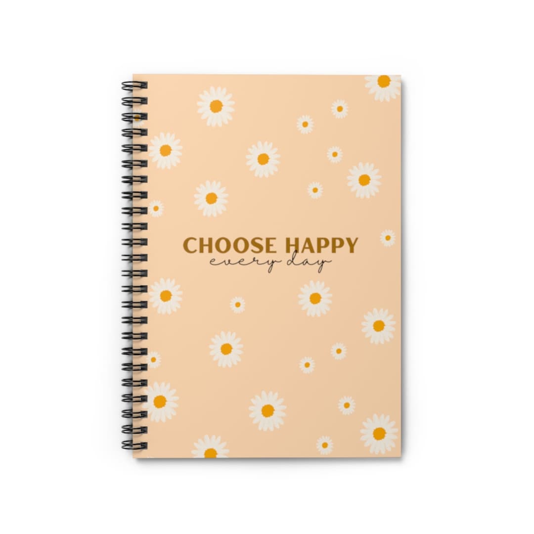 Spiral Notebook, Choose Happiness, Gratitude Journal, Every Day ...