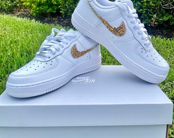 Custom Air Force Bling Rhinestone Sneakers -AF1 Crystal Shoes