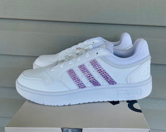 Zapatillas deportivas personalizadas con pedrería, zapatos brillantes, joyas, zapatillas con rayas brillantes para mujer