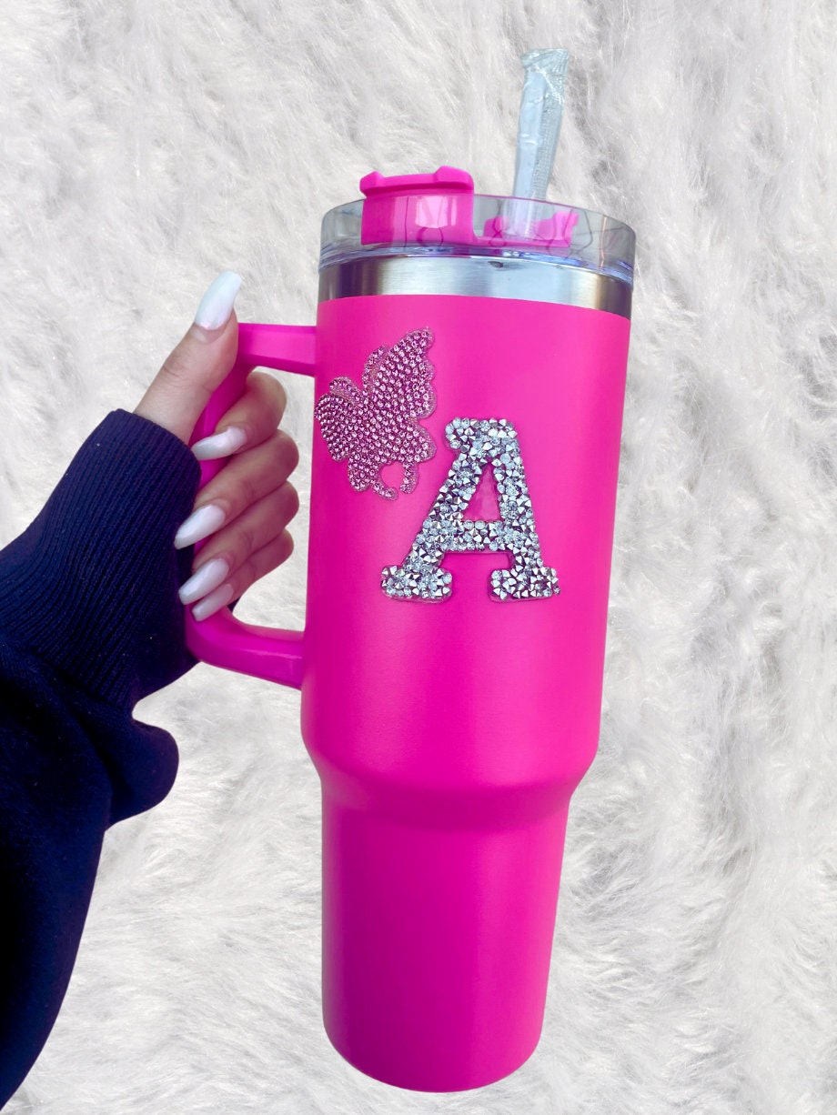 Hot Pink Stanley Tumbler With Handle - Etsy