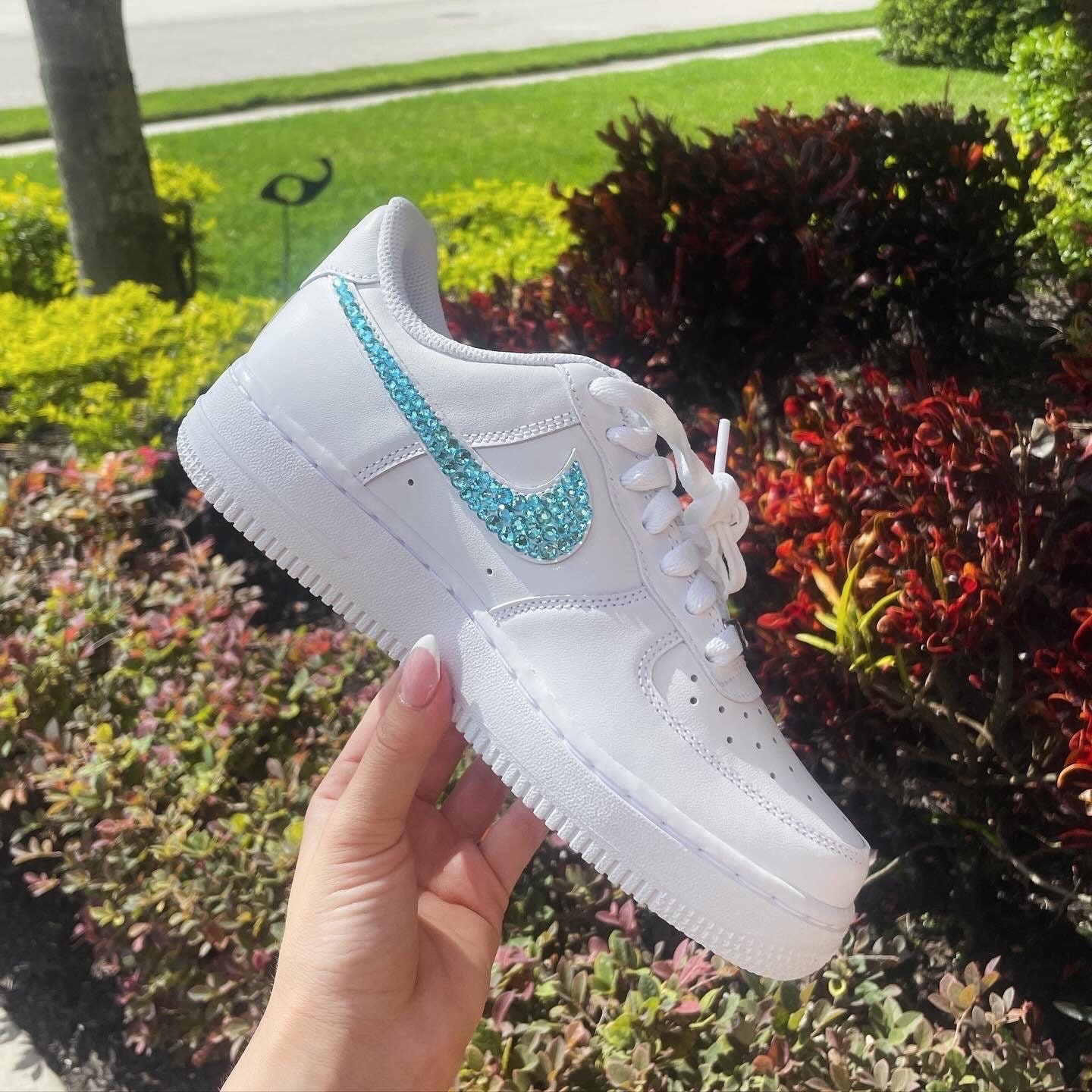 Custom Air Force 1 Bling Rhinestone Sneakers -AF1 Crystal Shoes 