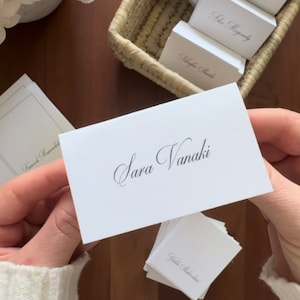 Elegante Hochzeits-Namenskarte Digitaler Download Vorlage (Gesehen auf My TikTok)