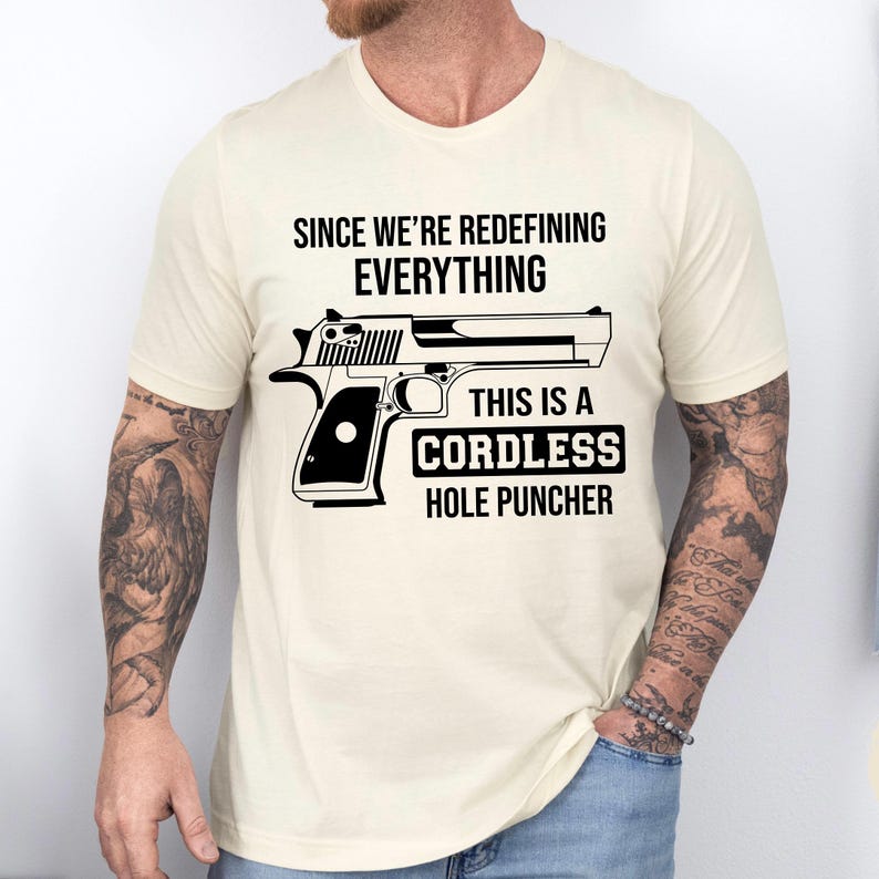 Firearm T-Shirt Gun Rights Shirt for 2A Tshirt, Fathers Day Patriotic Shirt for 4th of July 2nd Amendment Tshirt Gift for Hunter Tshirt Natural