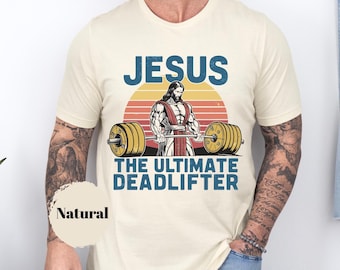 Christelijk sportshirt, T-shirt voor geloofstraining, christelijk fitnessshirt, Jezus sportshirt, T-shirt voor training met Bijbelteksten, christelijke sportkleding, cadeau