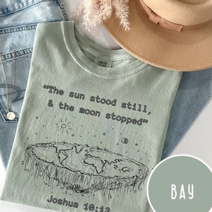 Schriftfirmament T-shirt voor Flat Earth Shirt Bijbelse kosmologie Shirt Flat Earth Kleding voor Flat Earth schriftshirt