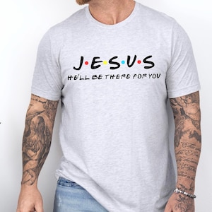 Grappig Jezus T-shirt voor hem Jezus T-shirt christelijk cadeau Jezus Christus T-shirt Religieus T-shirt Katholiek cadeau Bijbel T-shirt schattig christelijk