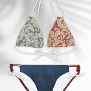 American Bikini Set, patriotic Bikini Set Americana Bikini patriotic Swimsuit 4th of July Swimsuit Set USA Bikini Vacation Bikini
