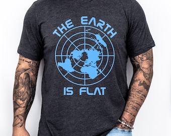 Men’s Flat Earth Tshirt Firmament Shirt Flat Earth Tshirt Gleason Shirt Flat Earth Shirt Flat Earth Gift Men’s Flat Earth TShirt Conspiracy