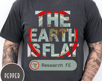 Gleason Flat Earth T-shirt Flat Earth Tee Flat Earth Shirt Terra Plata Shirt Flat Earth Gift Gleason Map Tee Conspiracy Shirt