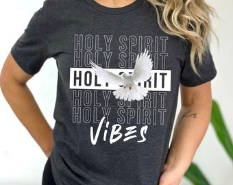 Heiliger Geist T-Shirt Christian Frauen TShirt für Christian College TShirt für Back to School Shirt Heiliger Geist Shirt christliches Geschenk für sie