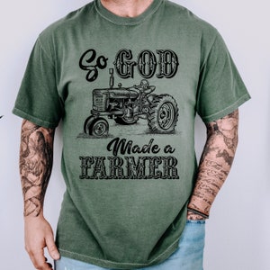 Christian Farm Shirt for Farmer Shirt Christian Shirt for Men Christian Tshirt For Fathers Day Tshirt Grandpa Tshirt Farmer Fathers day gift